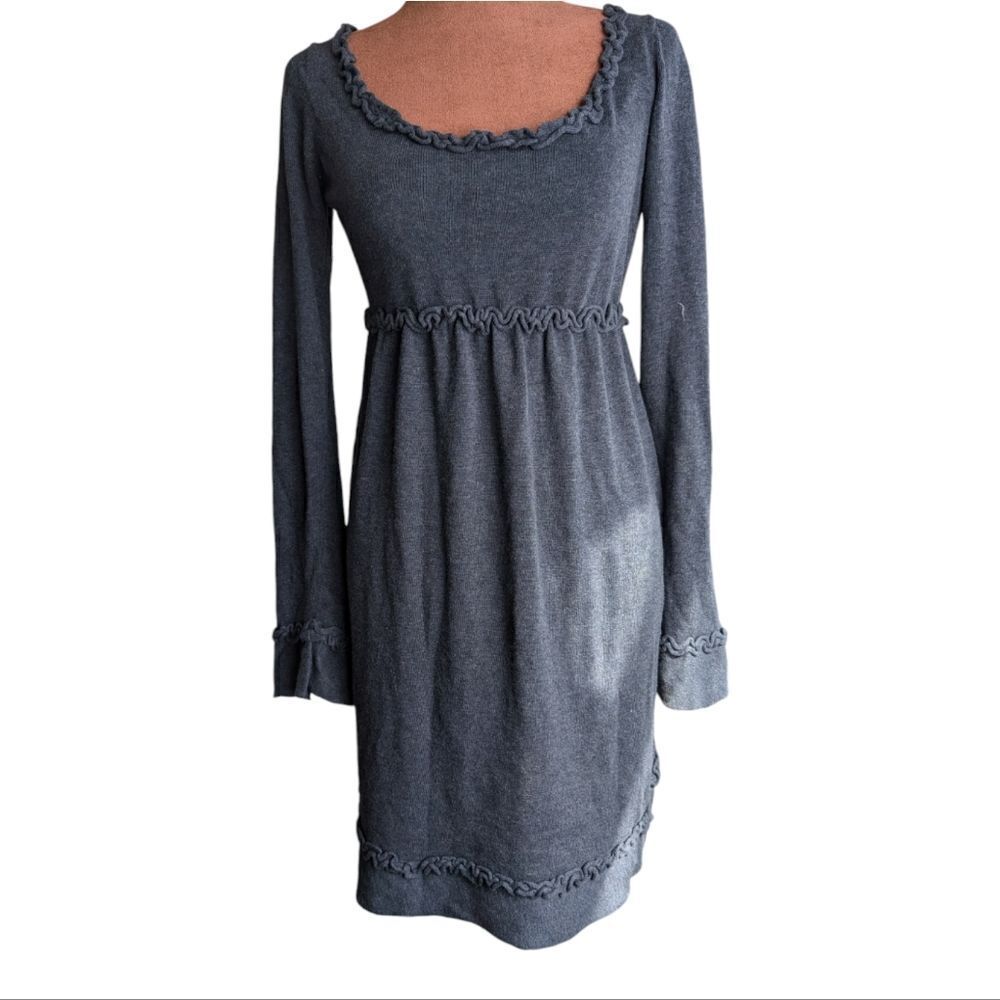 BCBG Studio Scoop-neck sweater dress fit and flare size M